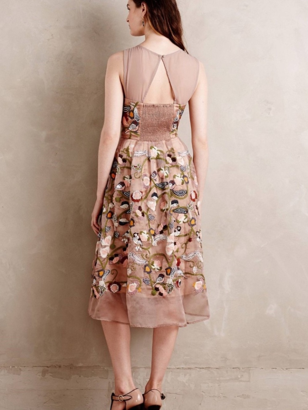 Anthropologie Moulinette Soeurs occasion dress 4 beaded & embroidered - Picture 3 of 9